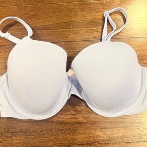Victoria's Secret PINK Light Blue Bra 36C Adjustable Straps good used condition